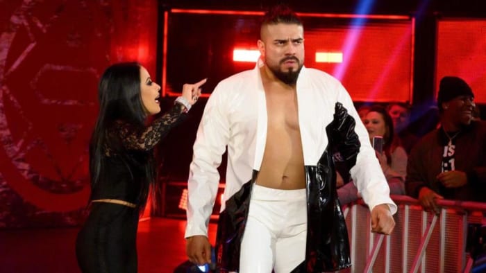 Andrade walks into a match
